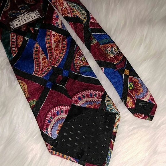 Gorgeous Paisley Italian Silk Tie 56" - Picture 4 of 4